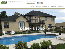 Tablet Screenshot of countryestateslandscaping.com